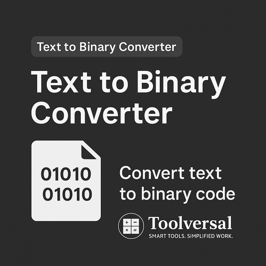 Text to Binary Converter – Free Online Tool to Convert Text into Binary ...