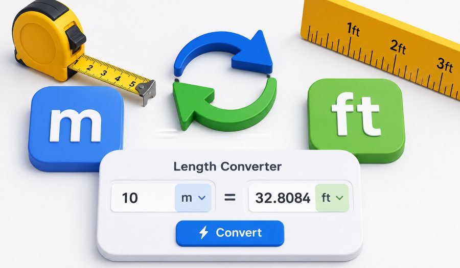 How to Convert Meters to Feet Instantly — Free Length Converter Tool