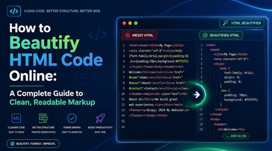How to Beautify HTML Code Online: A Complete Guide to Clean, Readable Markup