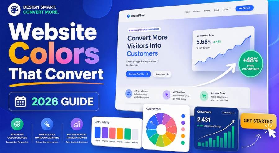 How to Pick Website Colors That Convert Visitors (2026 Guide)