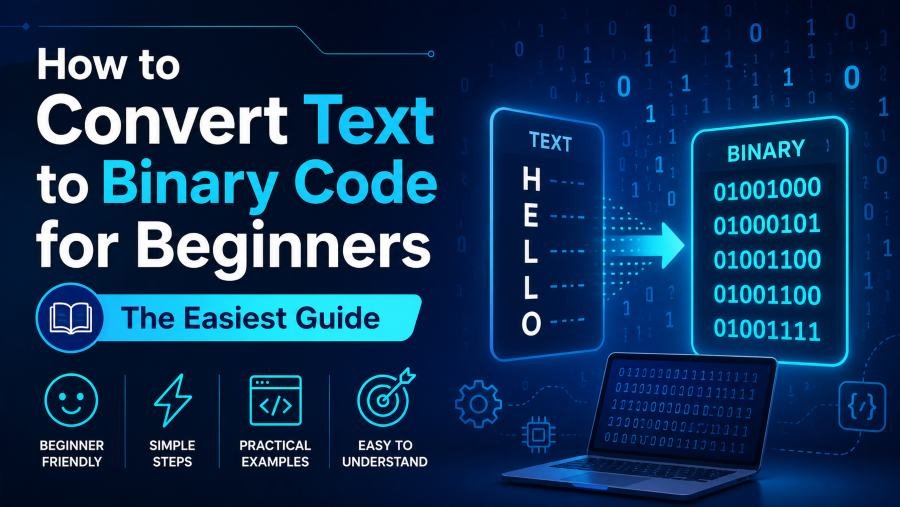 How to Convert Text to Binary Code for Beginners – The Easiest Guide